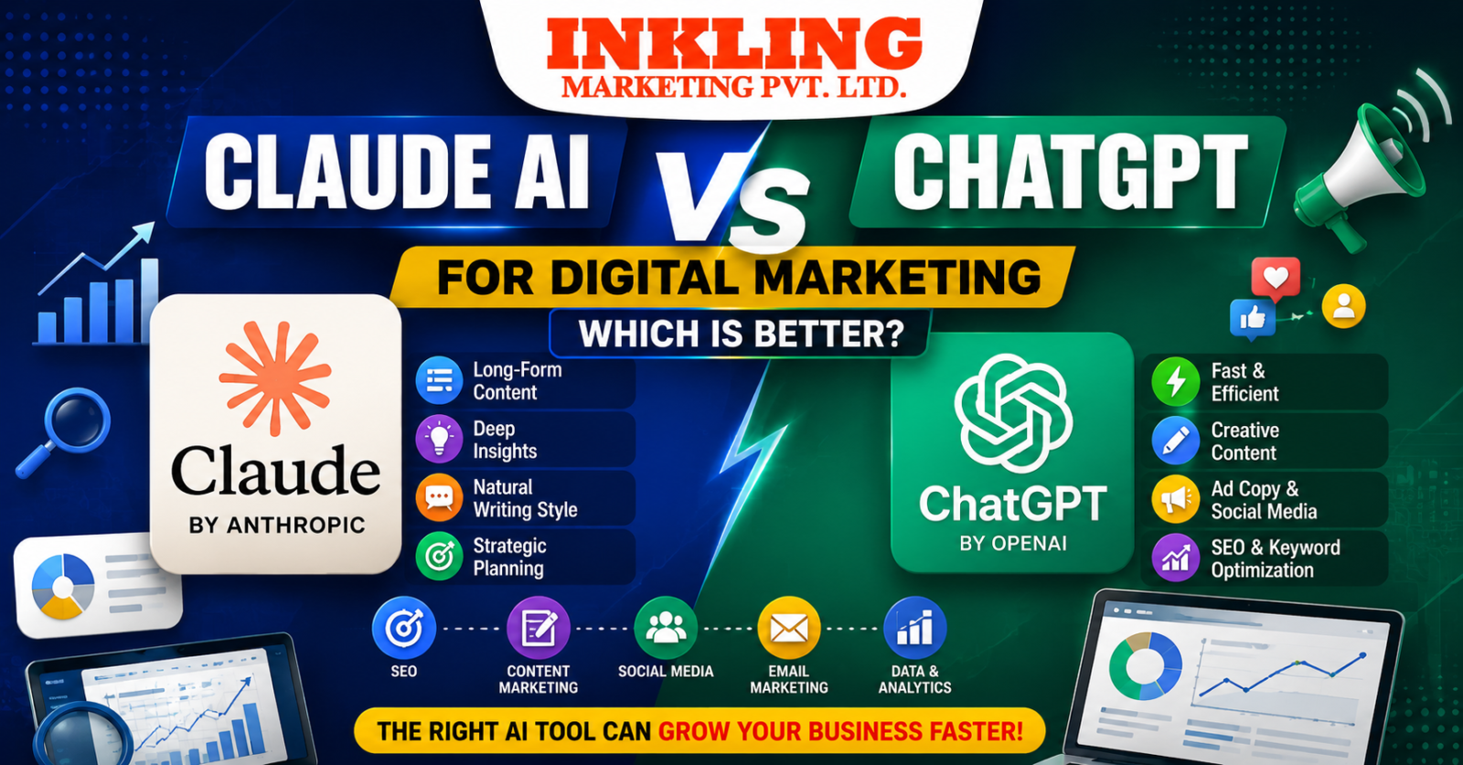 Claude AI vs ChatGPT for Digital Marketing – Which Is Better?